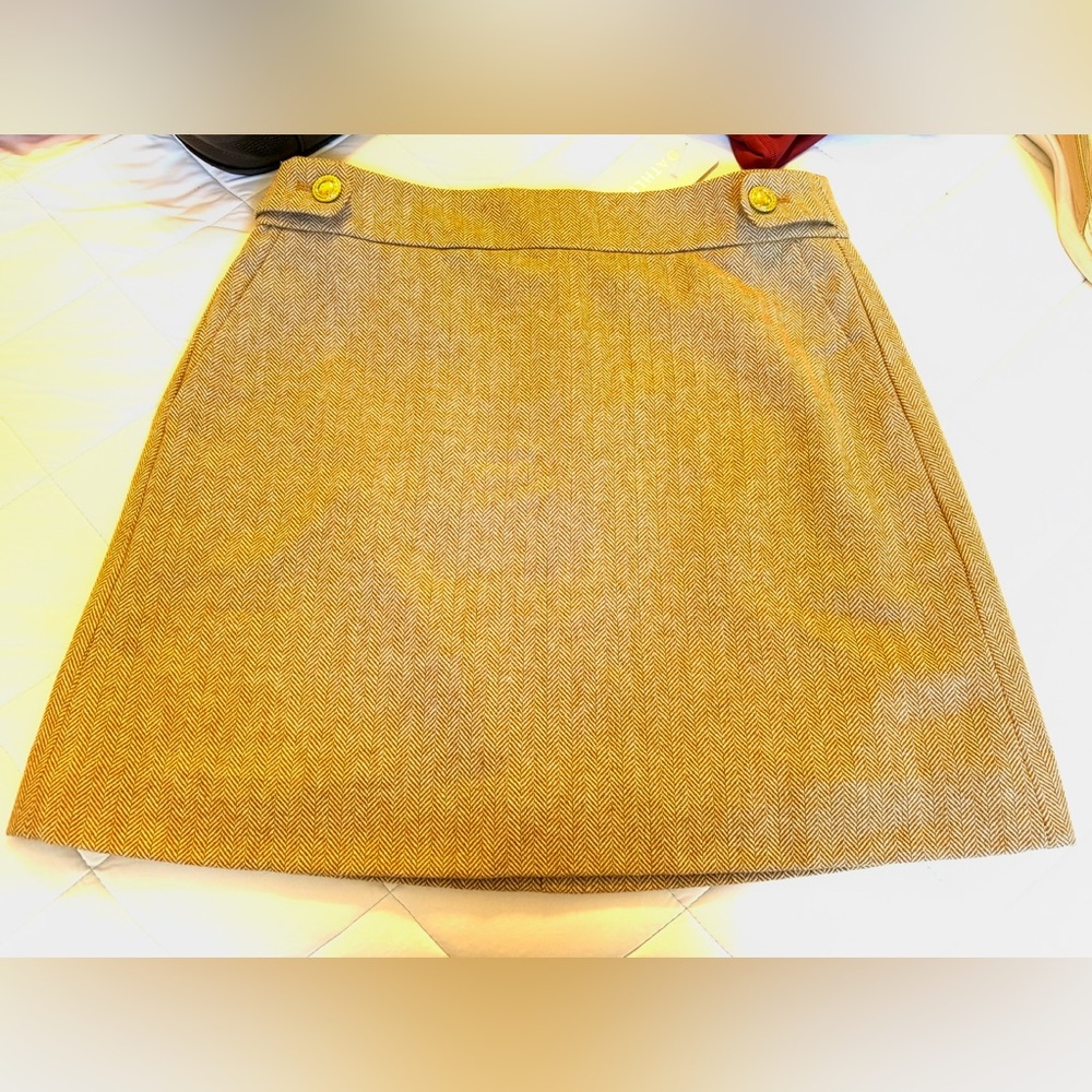 J. Crew Factory Tan Mini Skirt